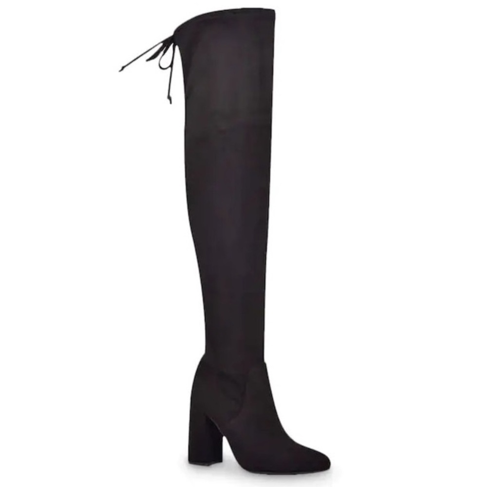 Unisa Over the Knee High Faux Suede Dark Gray Size 8 Boots